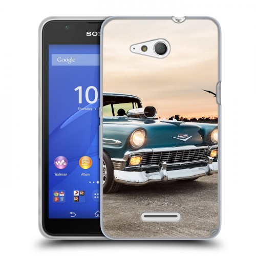 Дизайнерский пластиковый чехол для Sony Xperia E4g Chevrolet