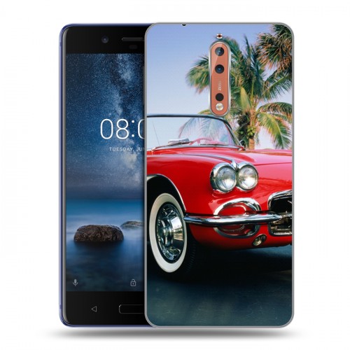 Дизайнерский пластиковый чехол для Nokia 8 Chevrolet