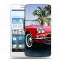 Дизайнерский пластиковый чехол для Huawei Ascend D2 Chevrolet