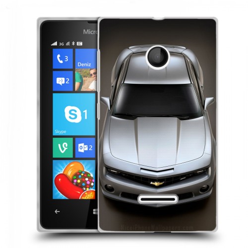 Дизайнерский пластиковый чехол для Microsoft Lumia 435 Chevrolet