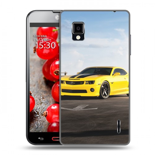 Дизайнерский пластиковый чехол для LG Optimus G Chevrolet