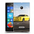 Дизайнерский пластиковый чехол для Microsoft Lumia 435 Chevrolet