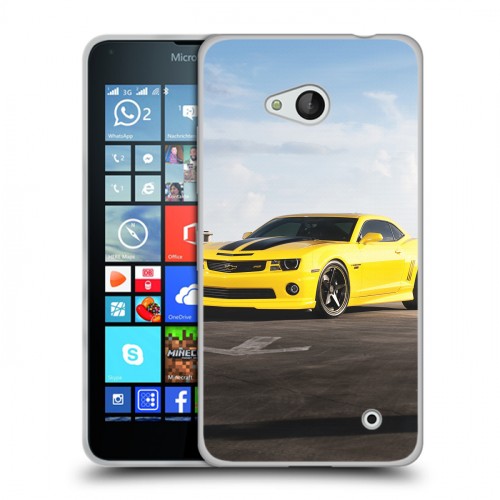 Дизайнерский пластиковый чехол для Microsoft Lumia 640 Chevrolet