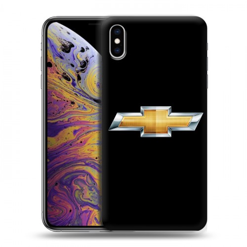 Дизайнерский силиконовый чехол для Iphone Xs Max Chevrolet