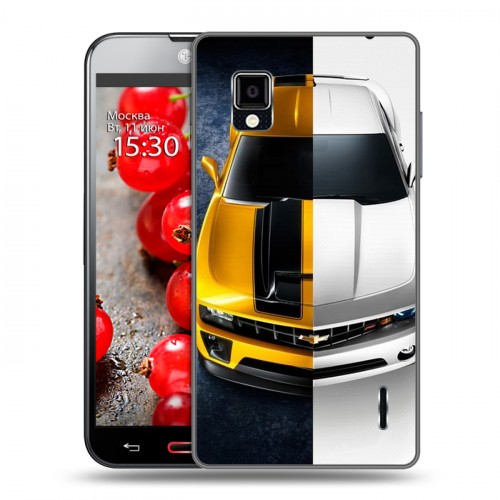 Дизайнерский пластиковый чехол для LG Optimus G Chevrolet