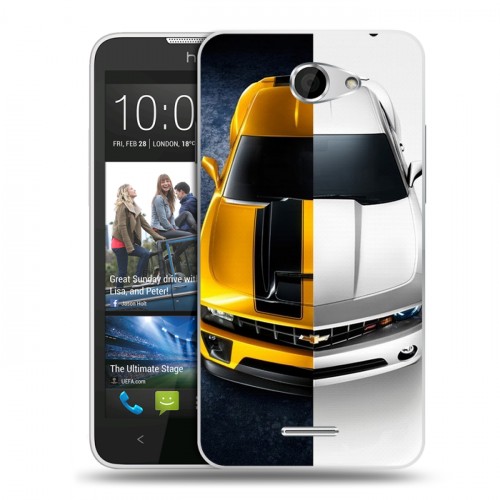 Дизайнерский пластиковый чехол для HTC Desire 516 Chevrolet