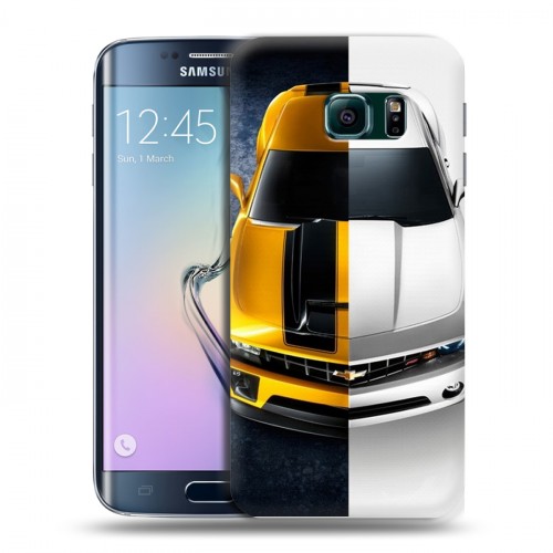 Дизайнерский пластиковый чехол для Samsung Galaxy S6 Edge Chevrolet