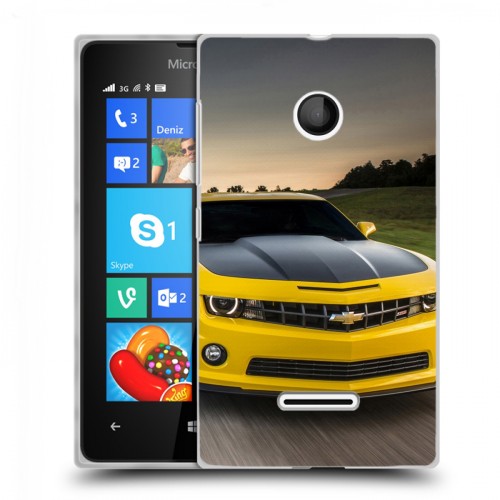 Дизайнерский пластиковый чехол для Microsoft Lumia 435 Chevrolet