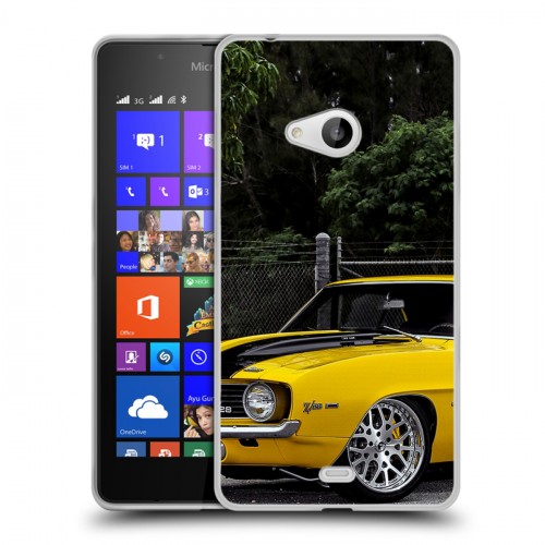 Дизайнерский пластиковый чехол для Microsoft Lumia 540 Chevrolet