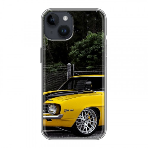 Дизайнерский пластиковый чехол для Iphone 14 Chevrolet