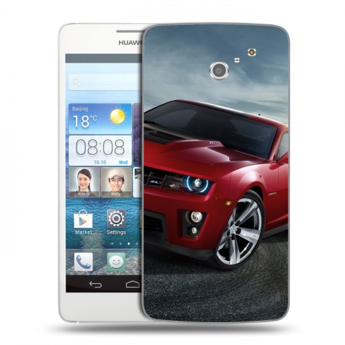 Дизайнерский пластиковый чехол для Huawei Ascend D2 Chevrolet