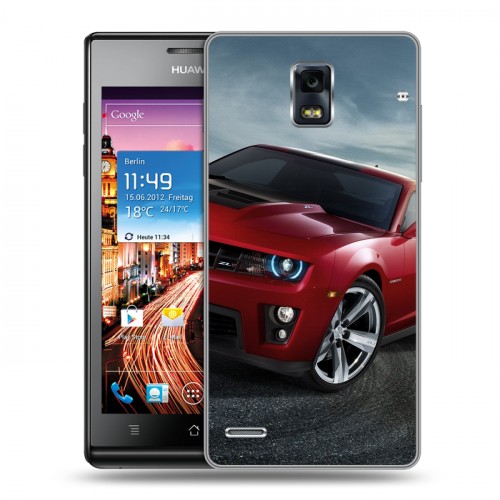 Дизайнерский пластиковый чехол для Huawei Ascend P1 Chevrolet