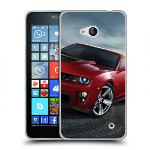 Дизайнерский пластиковый чехол для Microsoft Lumia 640 Chevrolet