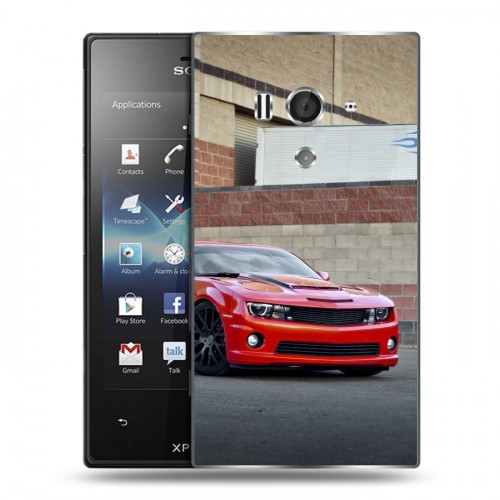 Дизайнерский пластиковый чехол для Sony Xperia acro S Chevrolet