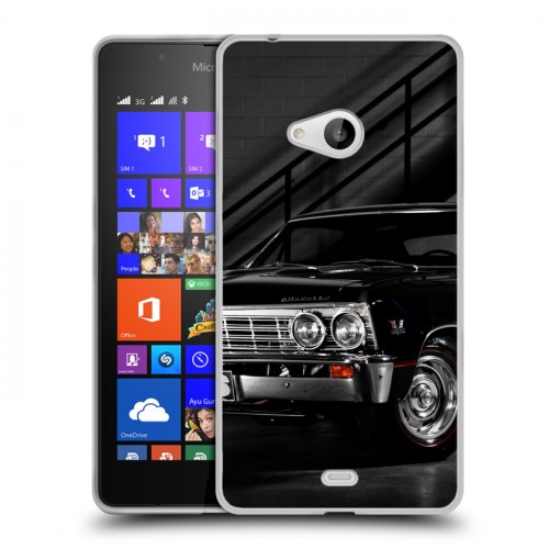 Дизайнерский пластиковый чехол для Microsoft Lumia 540 Chevrolet