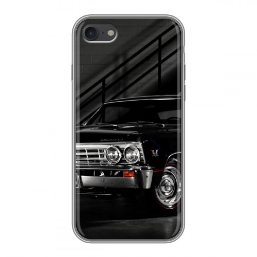 Дизайнерский силиконовый с усиленными углами чехол для Iphone 7 Chevrolet