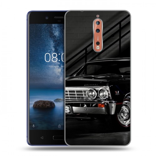 Дизайнерский пластиковый чехол для Nokia 8 Chevrolet