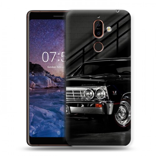 Дизайнерский пластиковый чехол для Nokia 7 Plus Chevrolet