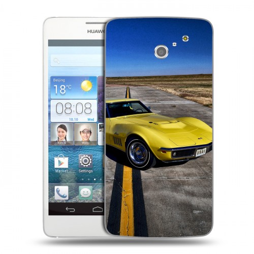 Дизайнерский пластиковый чехол для Huawei Ascend D2 Chevrolet