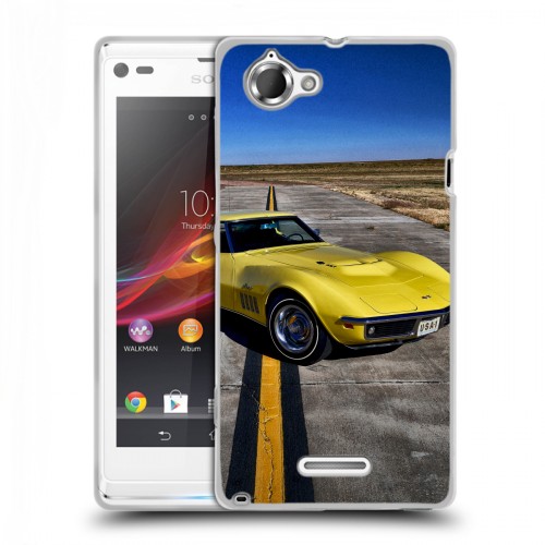 Дизайнерский пластиковый чехол для Sony Xperia L Chevrolet