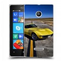 Дизайнерский пластиковый чехол для Microsoft Lumia 435 Chevrolet