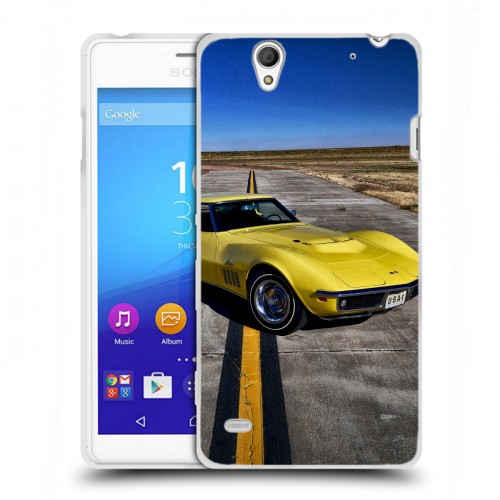 Дизайнерский пластиковый чехол для Sony Xperia C4 Chevrolet