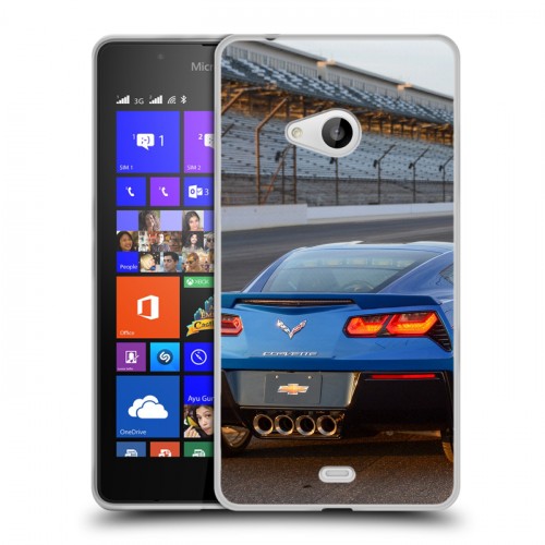 Дизайнерский пластиковый чехол для Microsoft Lumia 540 Chevrolet