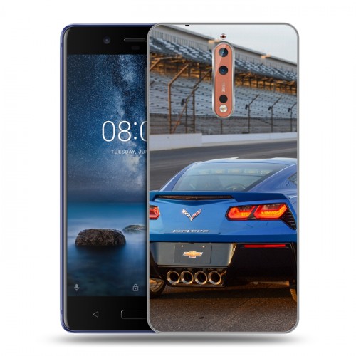 Дизайнерский пластиковый чехол для Nokia 8 Chevrolet