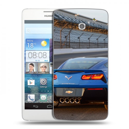 Дизайнерский пластиковый чехол для Huawei Ascend D2 Chevrolet