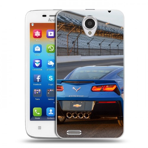 Дизайнерский пластиковый чехол для Lenovo S650 Ideaphone Chevrolet