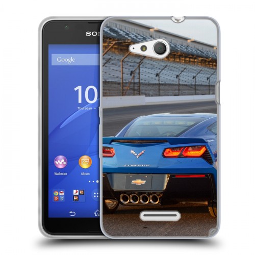 Дизайнерский пластиковый чехол для Sony Xperia E4g Chevrolet