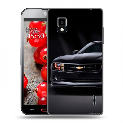 Дизайнерский пластиковый чехол для LG Optimus G Chevrolet