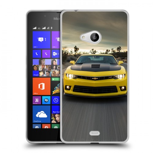 Дизайнерский пластиковый чехол для Microsoft Lumia 540 Chevrolet