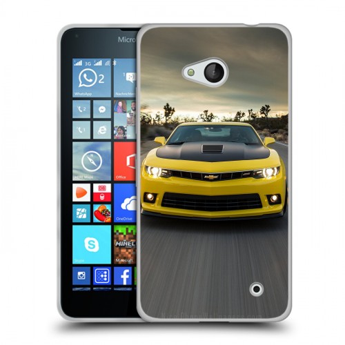 Дизайнерский пластиковый чехол для Microsoft Lumia 640 Chevrolet