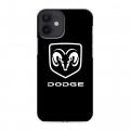 Дизайнерский силиконовый с усиленными углами чехол для Iphone 12 Mini Dodge