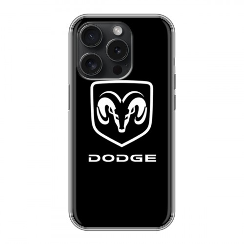 Дизайнерский силиконовый чехол для Iphone 15 Pro Dodge