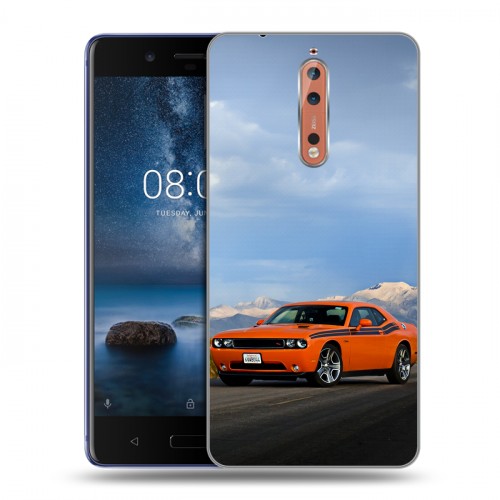 Дизайнерский пластиковый чехол для Nokia 8 Dodge