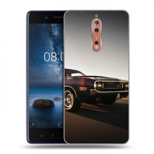 Дизайнерский пластиковый чехол для Nokia 8 Dodge