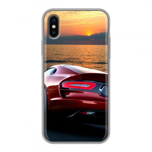 Дизайнерский силиконовый чехол для Iphone x10 Dodge