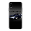 Дизайнерский силиконовый чехол для Iphone x10 Dodge