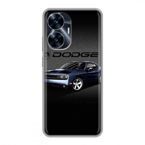 Дизайнерский силиконовый с усиленными углами чехол для Realme C55 Dodge