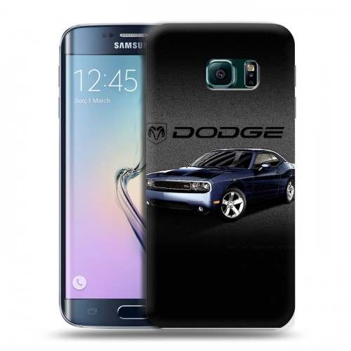 Дизайнерский пластиковый чехол для Samsung Galaxy S6 Edge Dodge