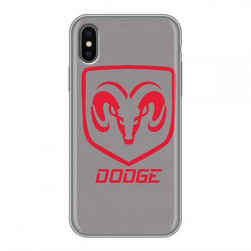 Дизайнерский силиконовый чехол для Iphone x10 Dodge