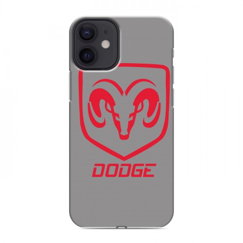 Дизайнерский силиконовый с усиленными углами чехол для Iphone 12 Mini Dodge