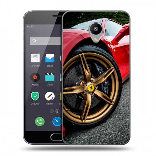 Дизайнерский пластиковый чехол для Meizu M2 Note Ferrari