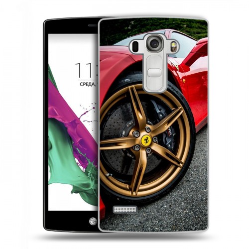 Дизайнерский пластиковый чехол для LG G4 S Ferrari