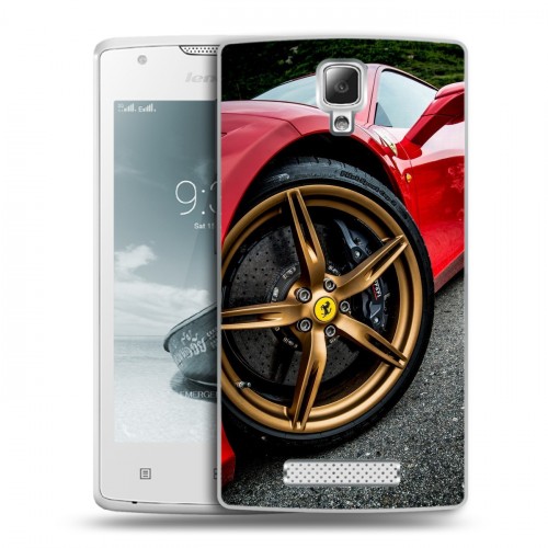 Дизайнерский пластиковый чехол для Lenovo A1000 Ferrari