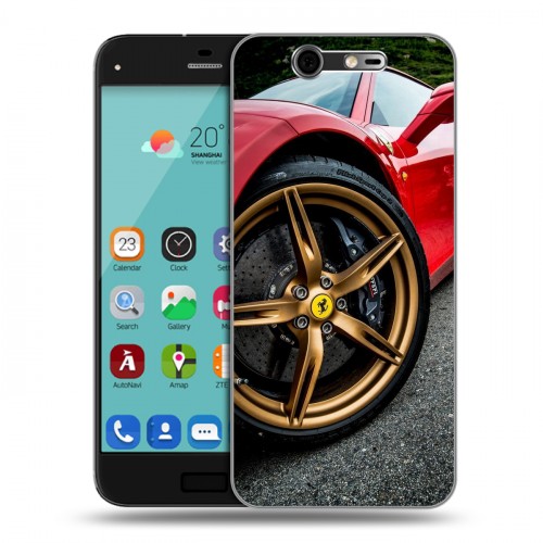 Дизайнерский силиконовый чехол для ZTE Blade S7 Ferrari