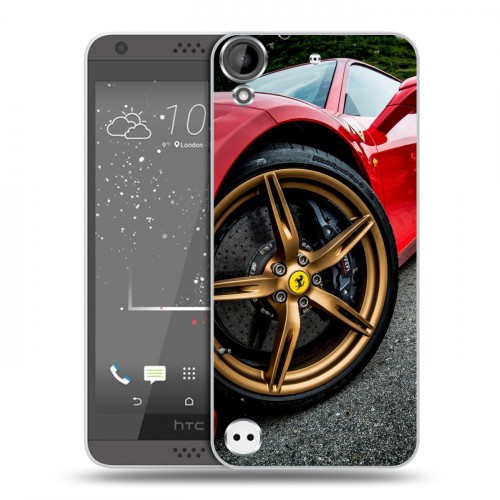 Дизайнерский пластиковый чехол для HTC Desire 530 Ferrari