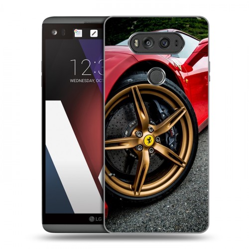 Дизайнерский пластиковый чехол для LG V20 Ferrari